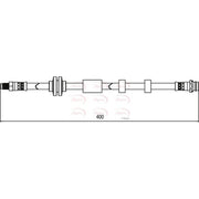Apec Brake Hydraulic Hose Line Front HOS4109