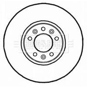 Borg & Beck 2 x Vented Front Brake Discs BBD5815S