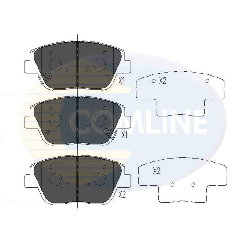 Comline 4 x Front Brake Pad Set CBP36080