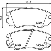 Mintex Front Brake Pad Set MDB2919