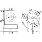 Hella Rotating Beacon Wide High 2RL 006 295-111