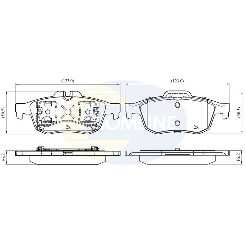 Comline 4 x Rear Brake Pad Set CBP02425