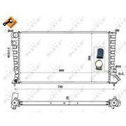 NRF Engine Radiator 58189
