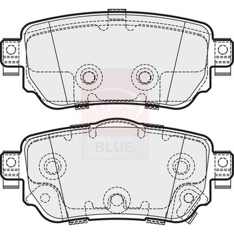 Apec Rear Brake Pad Set PD3753