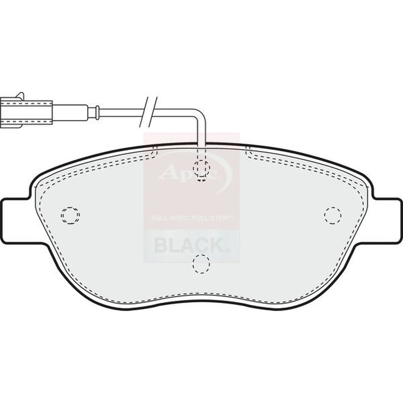 Apec Front Brake Pad Set PAD1293B