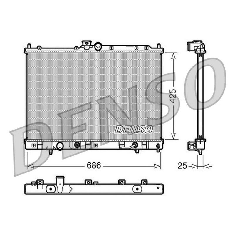 Denso Engine Radiator DRM45030