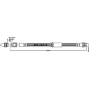 Abtex Brake Hydraulic Hose Line Front ABH1209