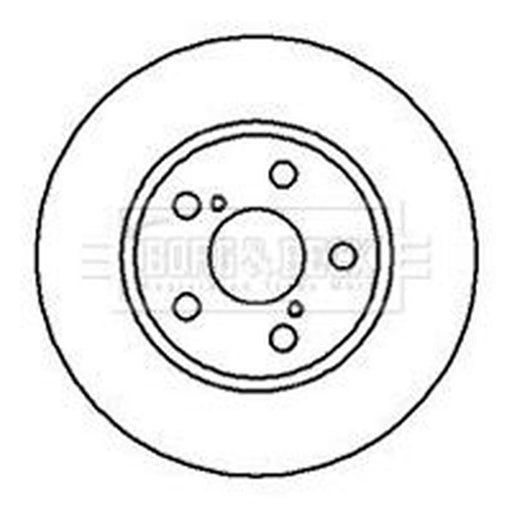 Borg & Beck 2 x Vented Front Brake Discs BBD5106