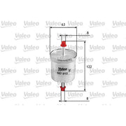 Valeo Fuel Filter Element 587012