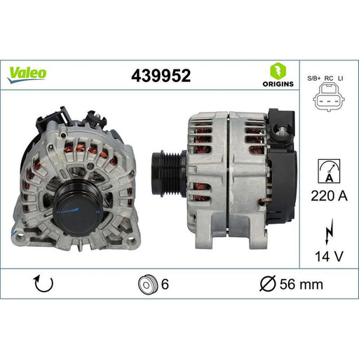 Valeo Car Alternator 12V 439952