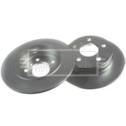 Borg & Beck 2 x Solid Rear Brake Discs BBD4487