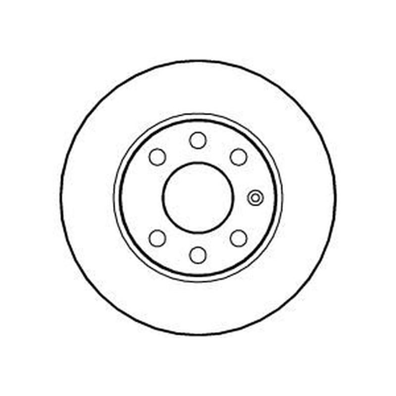 Abtex 2 x Solid Front Brake Discs BD898S
