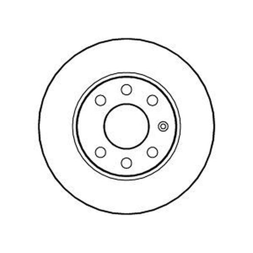 Abtex 2 x Solid Front Brake Discs BD898S