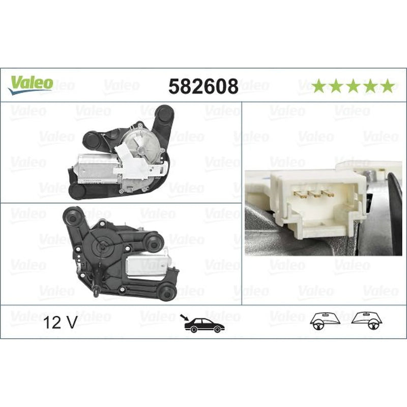 Valeo Front/Rear Wiper Motor Rear 582608