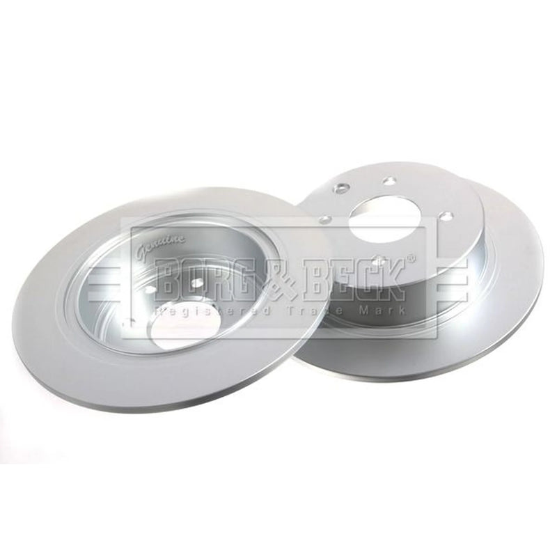 Borg & Beck 2 x Solid Rear Brake Discs BBD5170