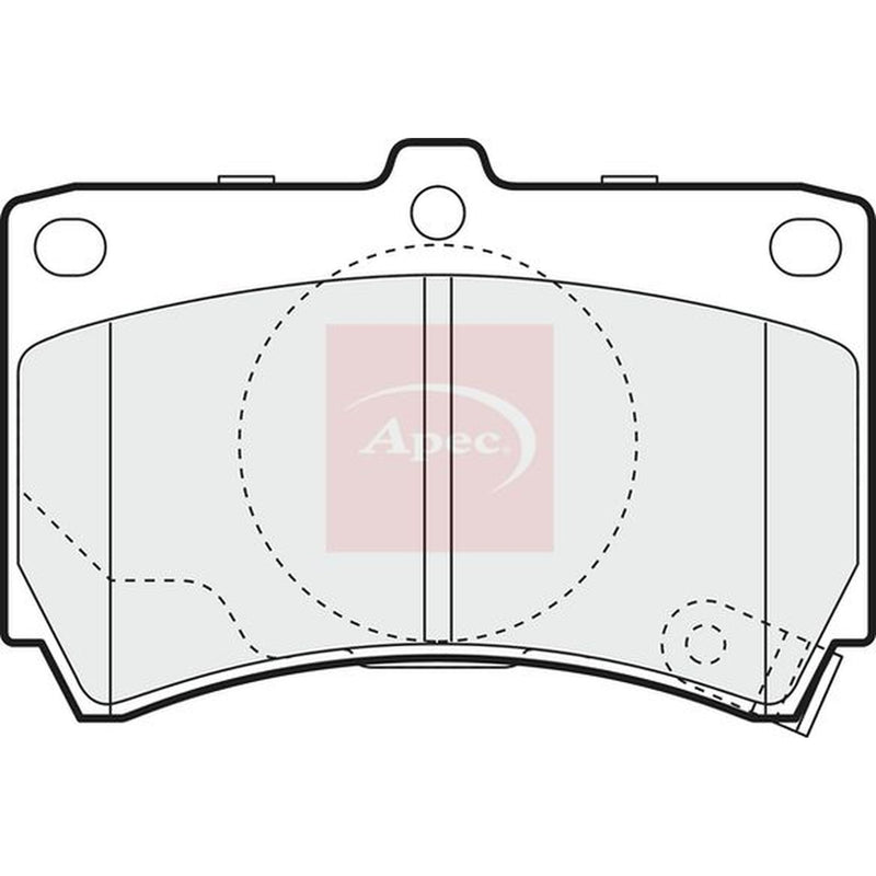 Apec Front Brake Pad Set PAD1073