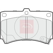 Apec Front Brake Pad Set PAD1073