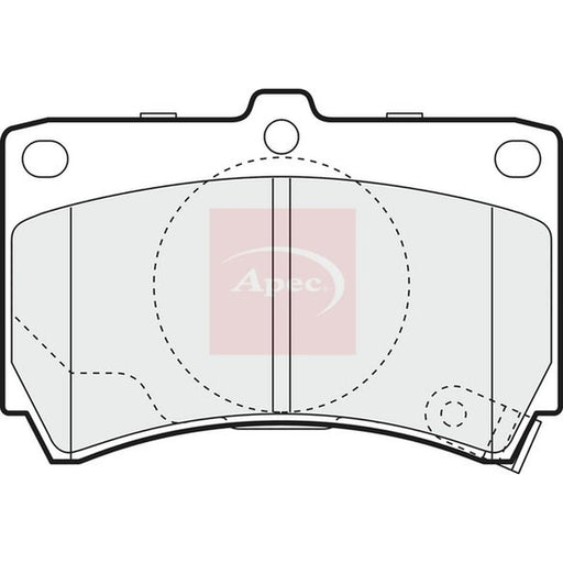 Apec Front Brake Pad Set PAD1073