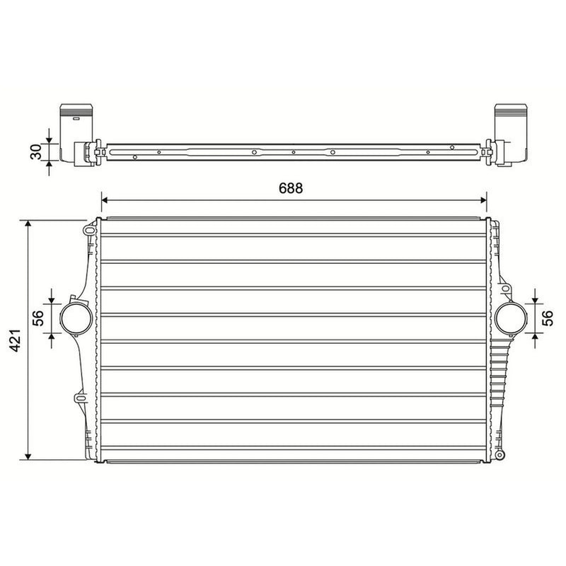 Valeo Intercooler (Charge Air Cooler) 881599