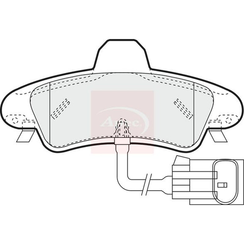 Apec Rear Brake Pad Set PAD1291