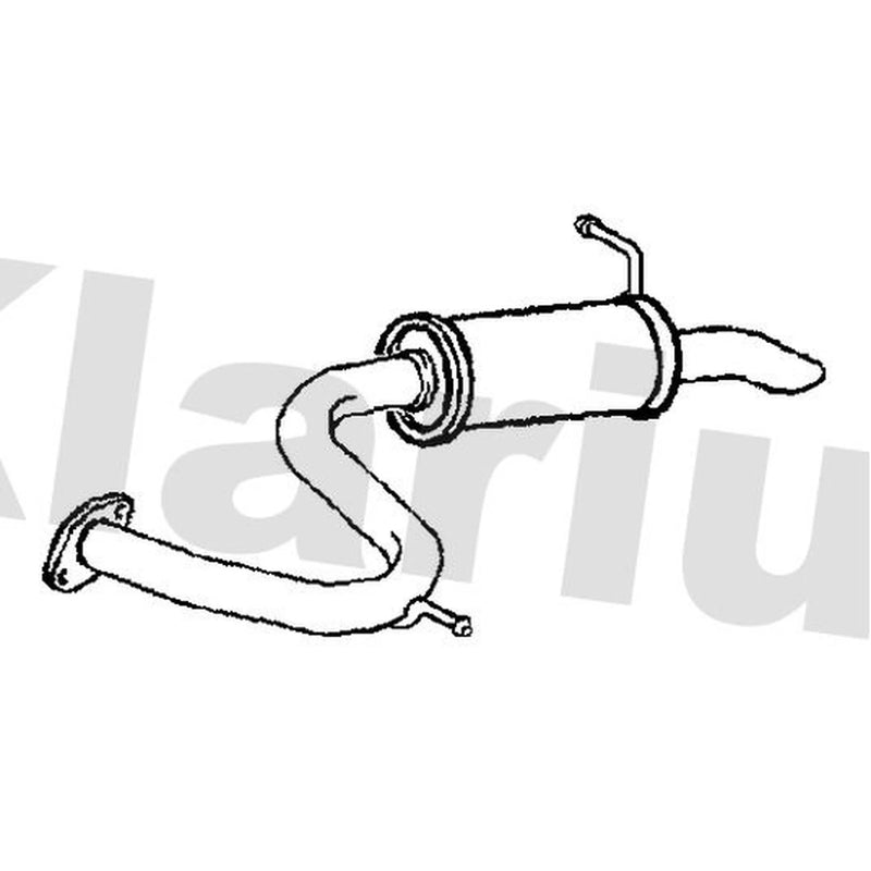 Klarius Box With Tail Pipe Rear TY871G