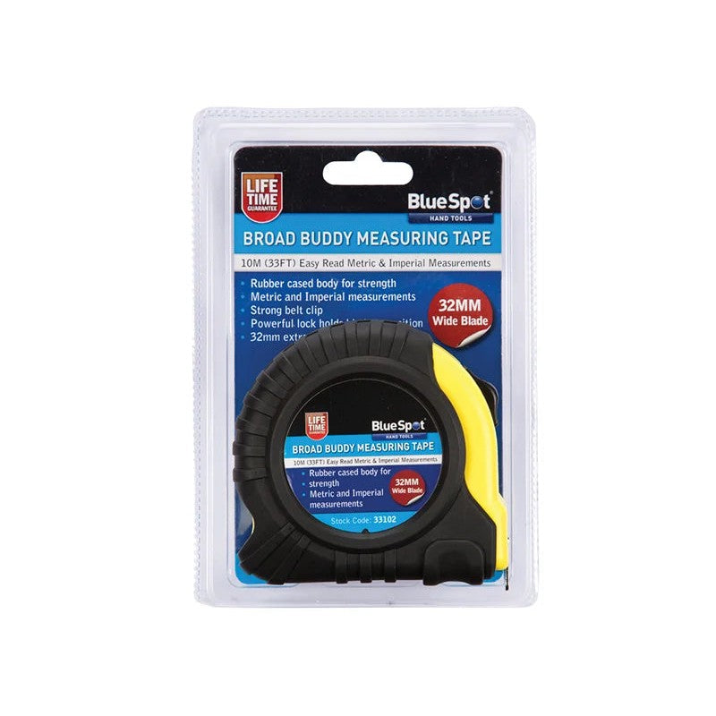 BlueSpot Tools Broad Buddy Pocket Tape 10m/33ft (Width 32mm) - 33102