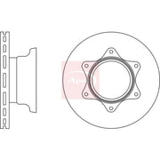 Apec 2 x Vented Rear Brake Discs DSK2796