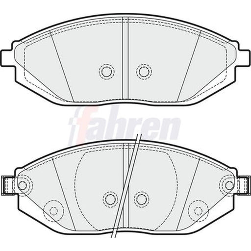 Fahren Front Brake Pad Set FBP3721