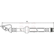 Apec Brake Hydraulic Hose Line Front HOS3260