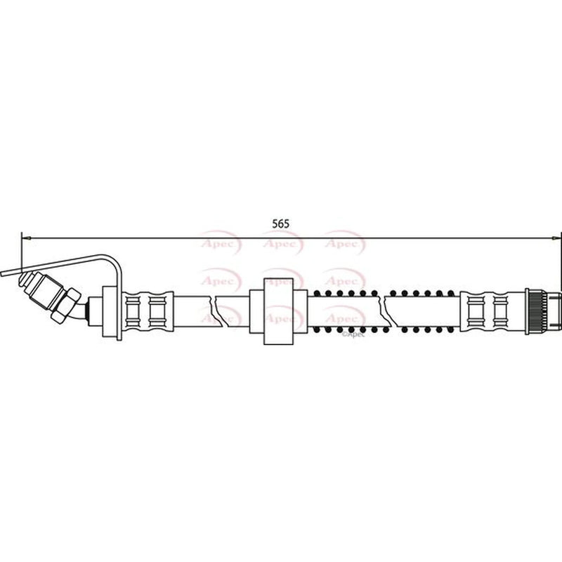 Apec Brake Hydraulic Hose Line Front HOS3260