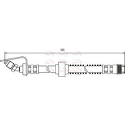 Apec Brake Hydraulic Hose Line Front HOS3260