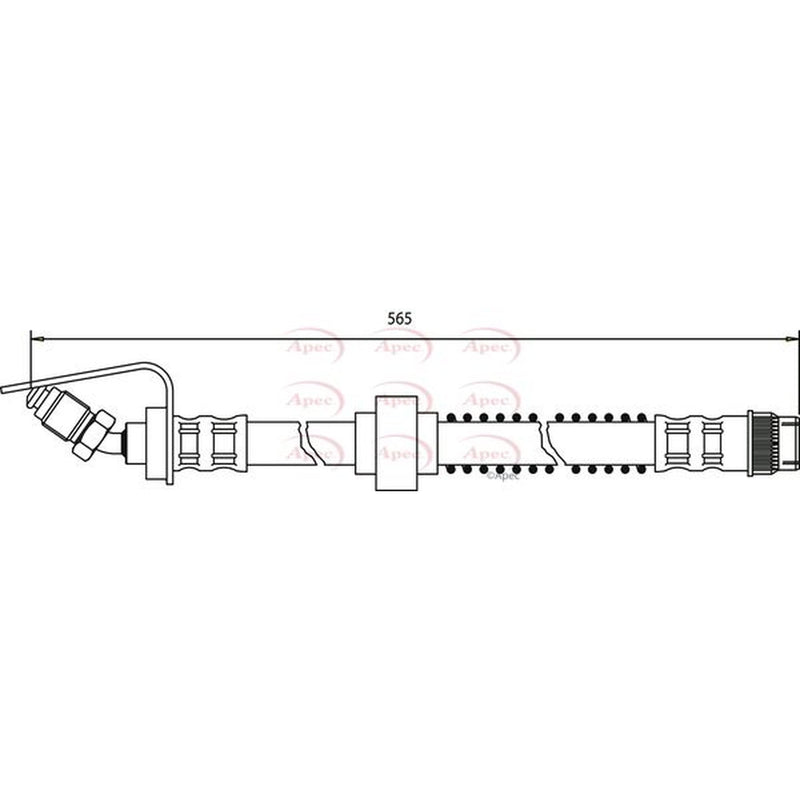 Apec Brake Hydraulic Hose Line Front HOS3260