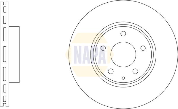 NAPA Brake Disc Set Vented