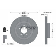 Textar 2 x Front Brake Discs 92134603