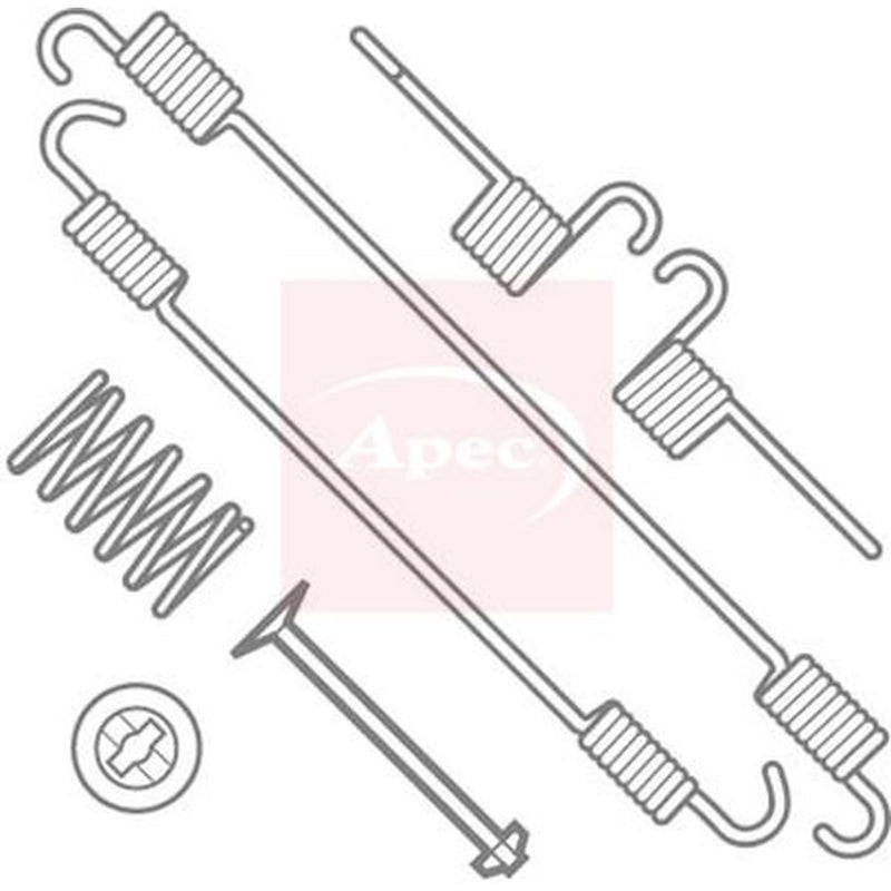 Apec Brake Shoe Accessory Kit Rear KIT791
