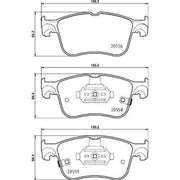 Brembo 4 x Front Brake Pad Set P24218