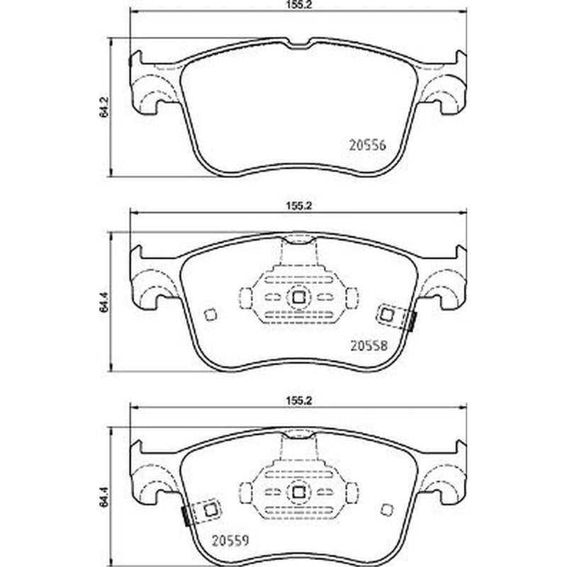 Brembo 4 x Front Brake Pad Set P24218