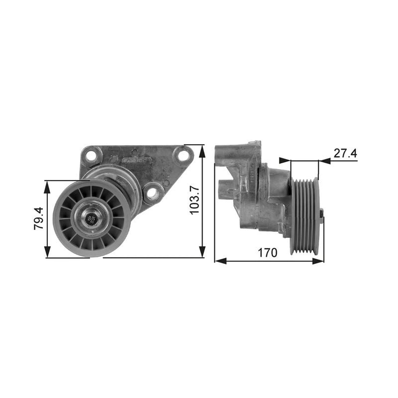 Gates Auxiliary Belt Tensioner T38158