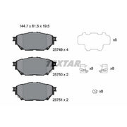 Textar Rear Brake Pad Set 2574901