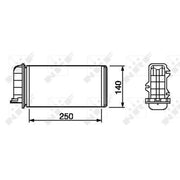 NRF Heater Matrix Core Heat Exchanger 53219