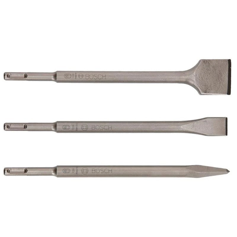 Bosch Powertool Accessories SDS plus Chisel Set 3 Pieces - 2607019457