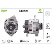 Valeo Car Alternator 12V 439289