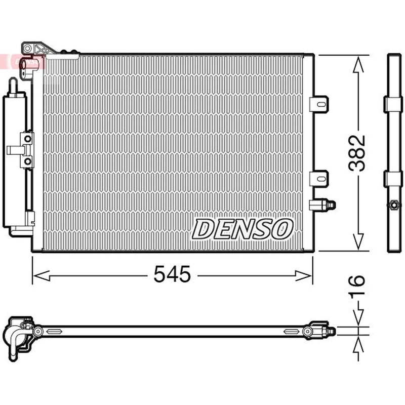 Denso Air Conditioning Condenser DCN23040