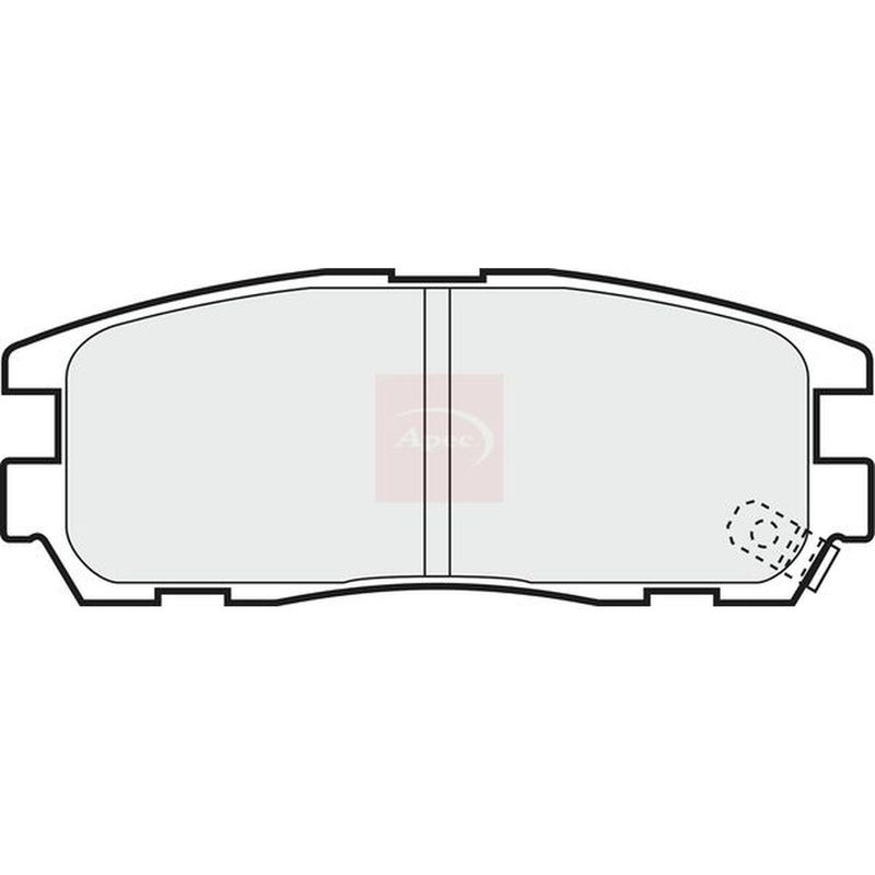 Apec Rear Brake Pad Set PAD1047