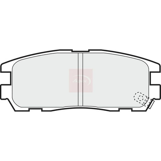 Apec Rear Brake Pad Set PAD1047
