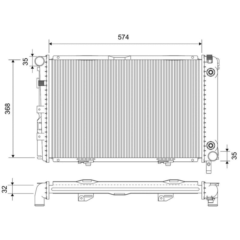 Valeo Engine Radiator 701778