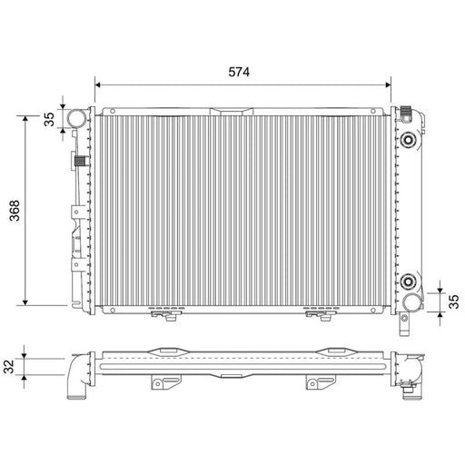 Valeo Engine Radiator 701778