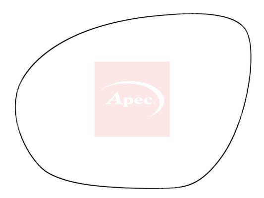 Apec Exterior Wing Mirror Glass Left