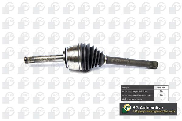 BGA CV Drive Shaft Driveshaft Front Right