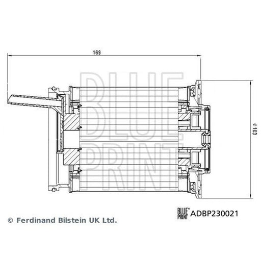 Blue Print Fuel Filter Element ADBP230021